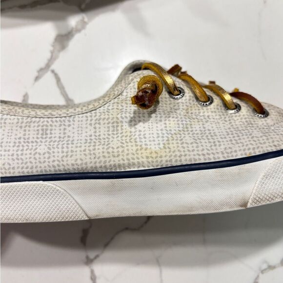 SPERRY | Women’s White Fashion Sneakers Gold Laces Shoes Size 8.5 - Picture 11 of 16